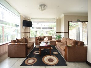 Sitteområde i lobbyen