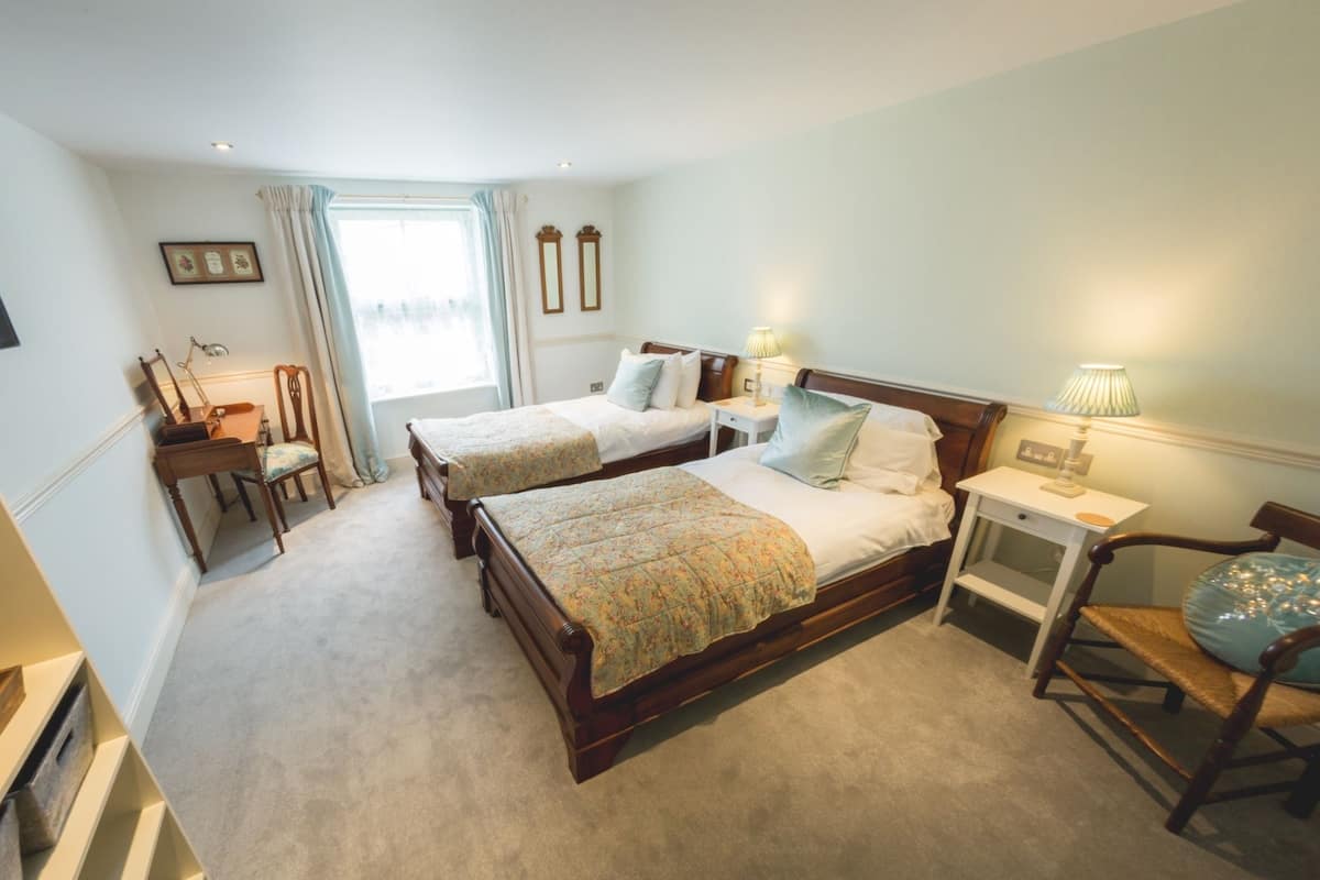 Desk, blackout curtains, iron/ironing board, free WiFi