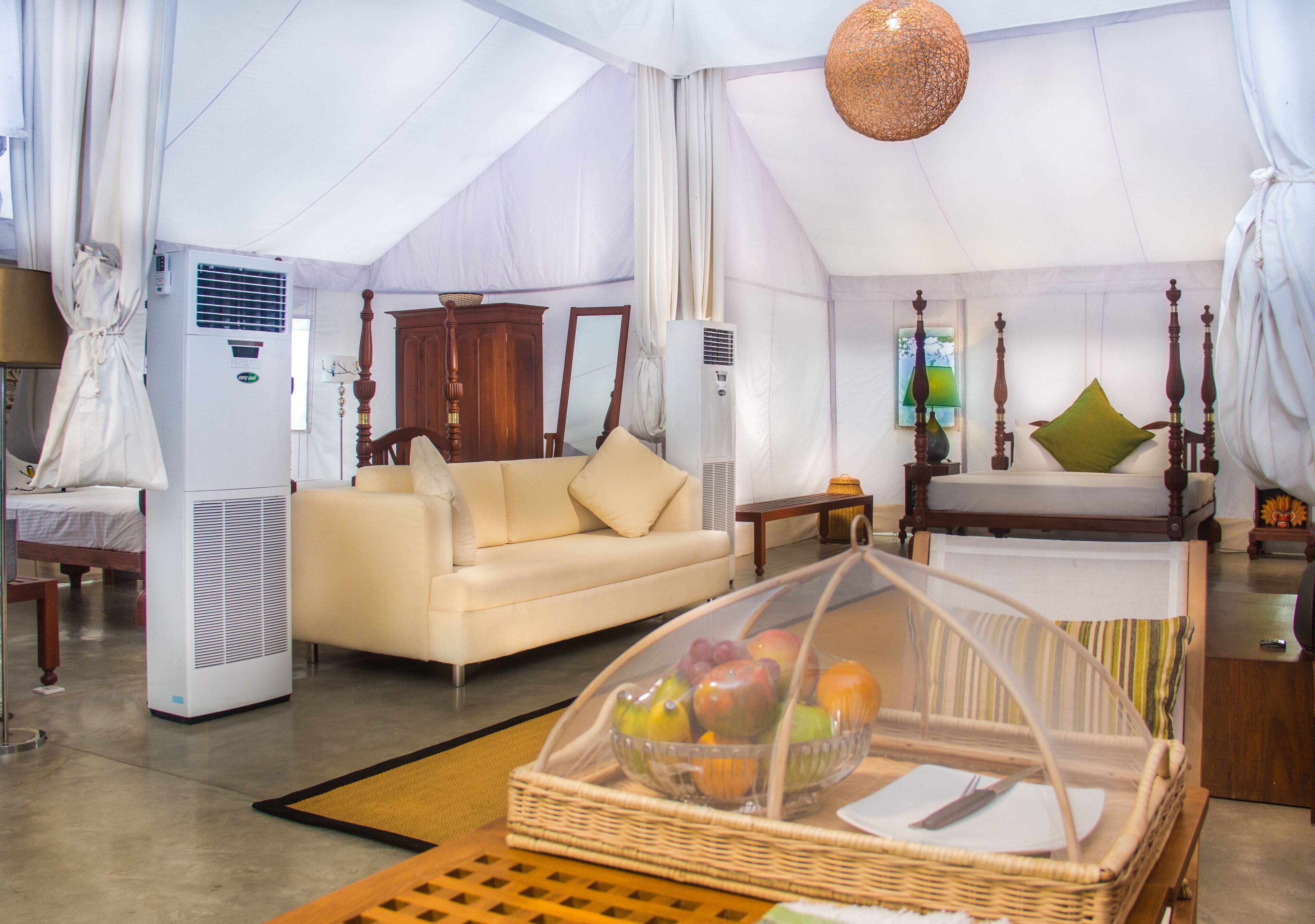 royal tent (luxury tented) | 1 bedroom, egyptian cotton sheets, down duvets, memory-foam beds