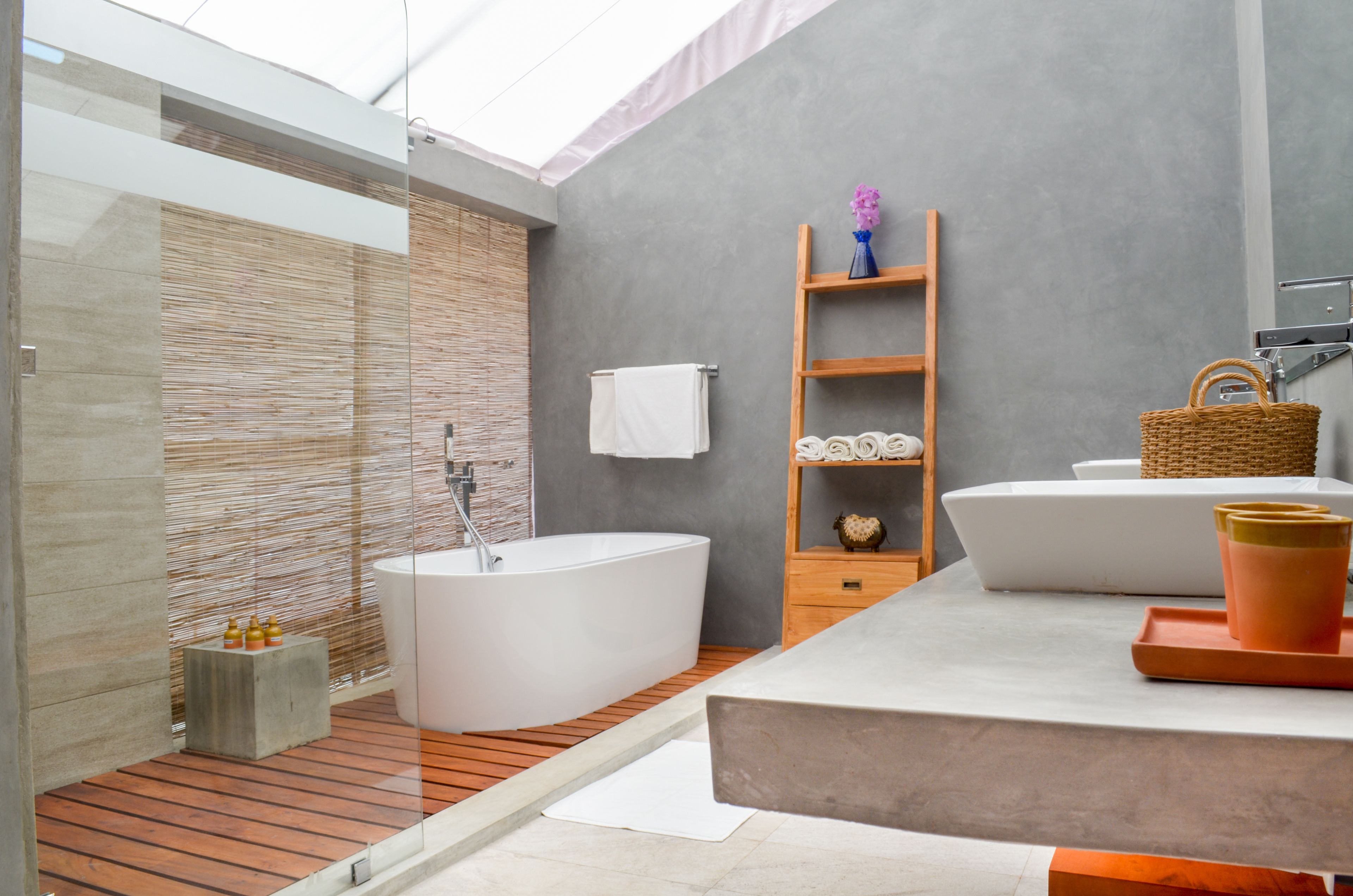 royal tent (luxury tented) | bathroom | shower, rainfall showerhead, designer toiletries, hair dryer