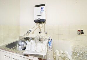 Apartment | Private kitchenette | Full-size fridge, espresso maker, cookware/dishes/utensils