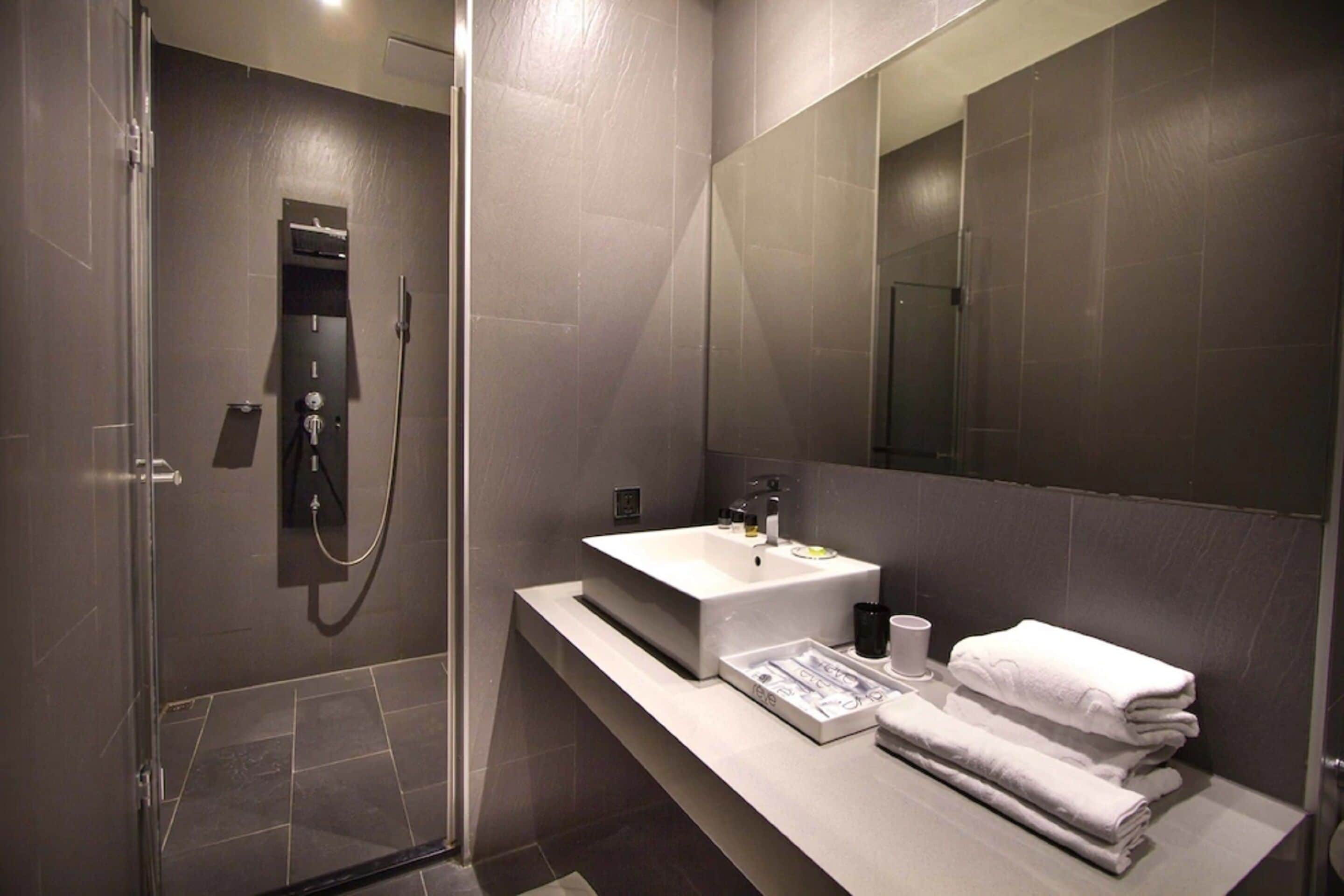 free toiletries, hair dryer, slippers, bidet