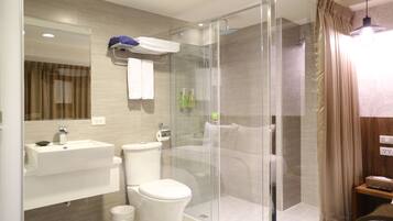 Standard Double Room | Bathroom | Shower, free toiletries, hair dryer, slippers