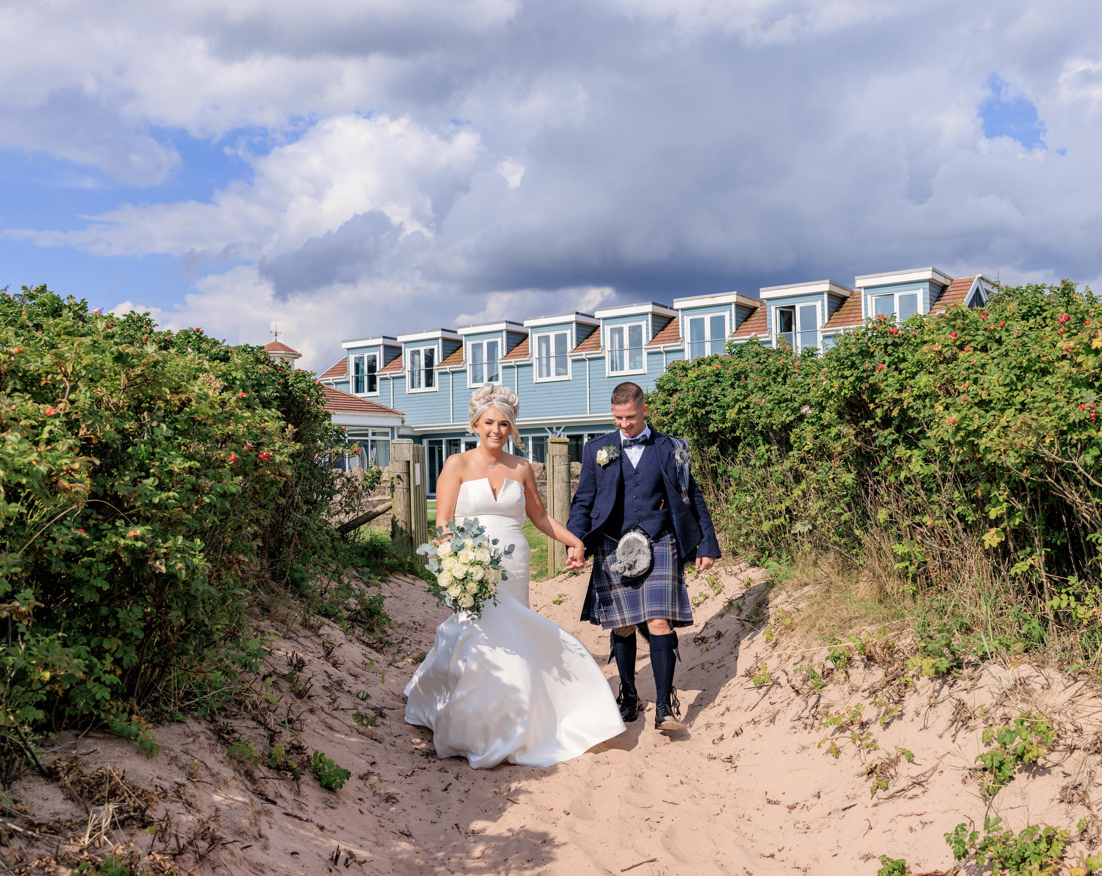 outdoor wedding area