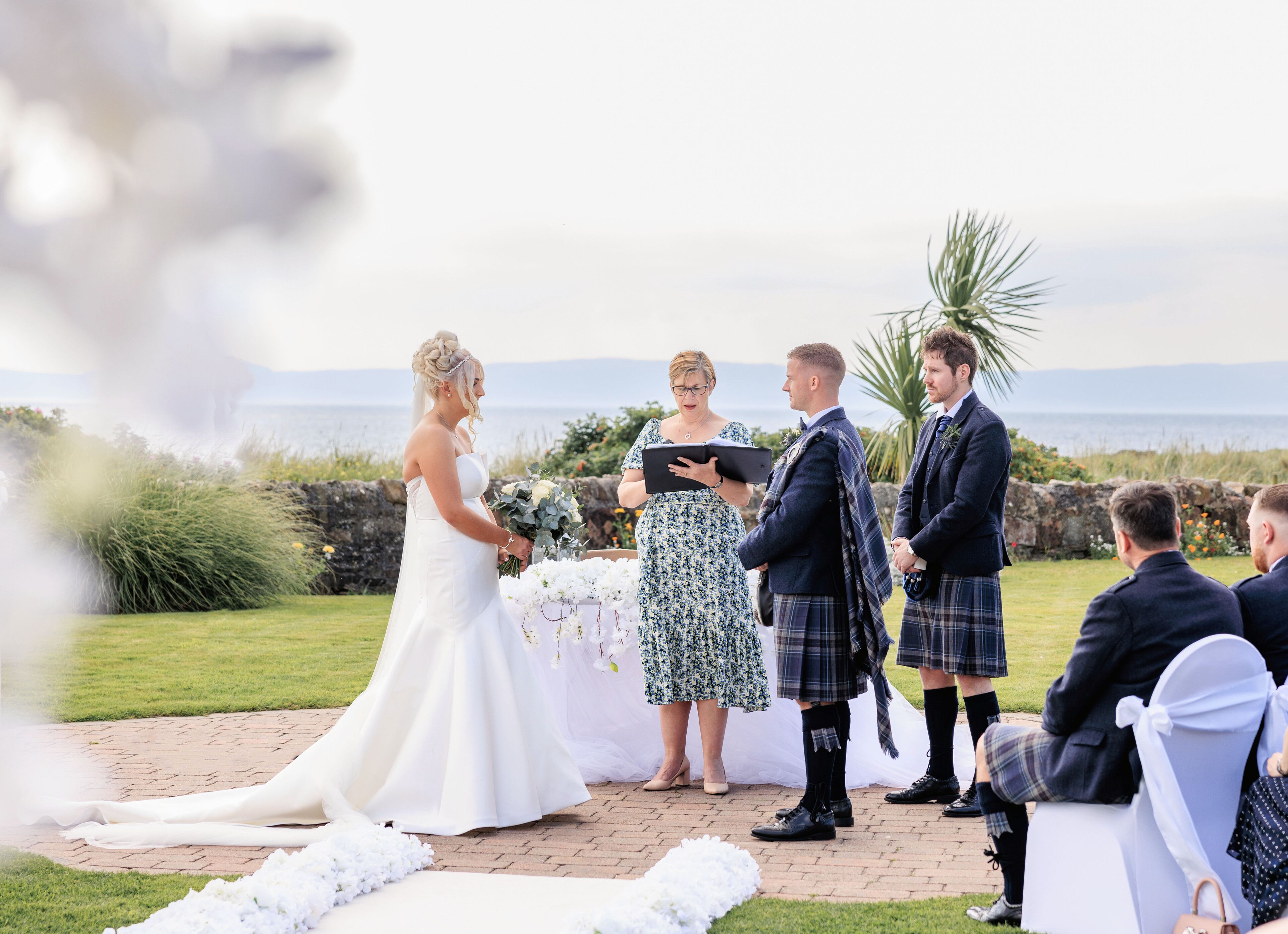 outdoor wedding area