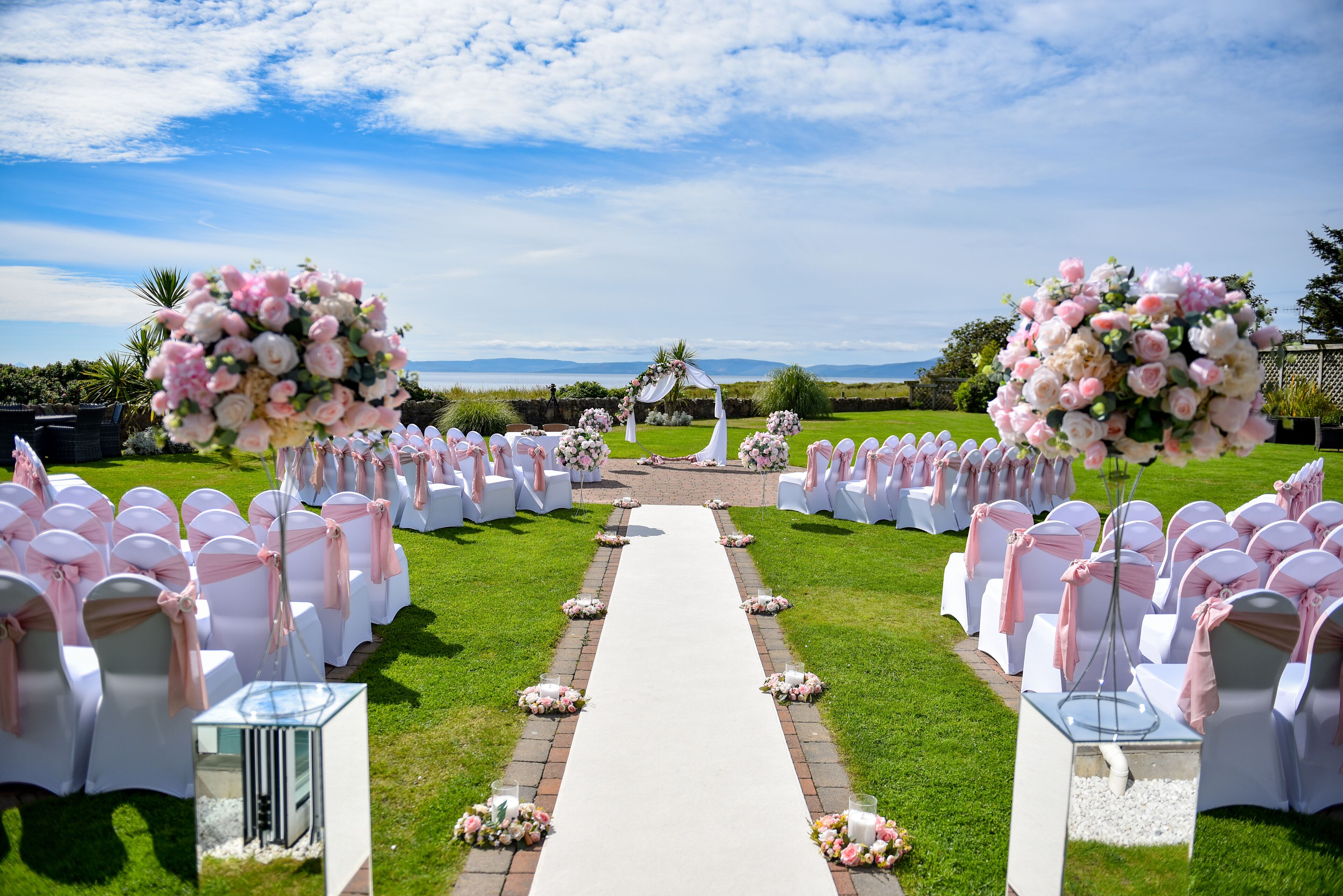 outdoor wedding area