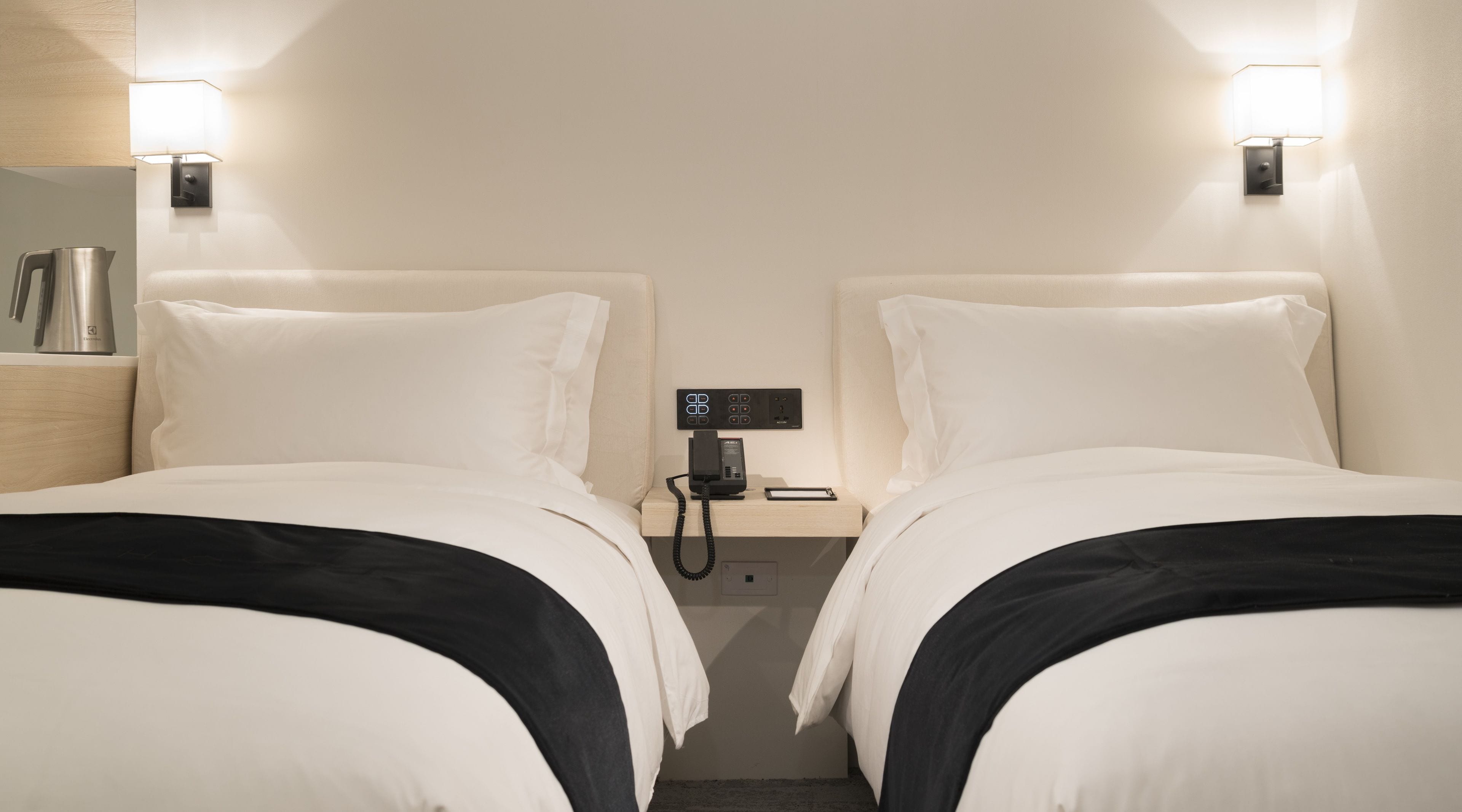 basic twin room, 2 single beds | premium bedding, down duvets, memory-foam beds, free minibar