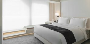 Double Room | Premium bedding, down comforters, memory foam beds, free minibar - Swiio Hotel Daan (Taipei)