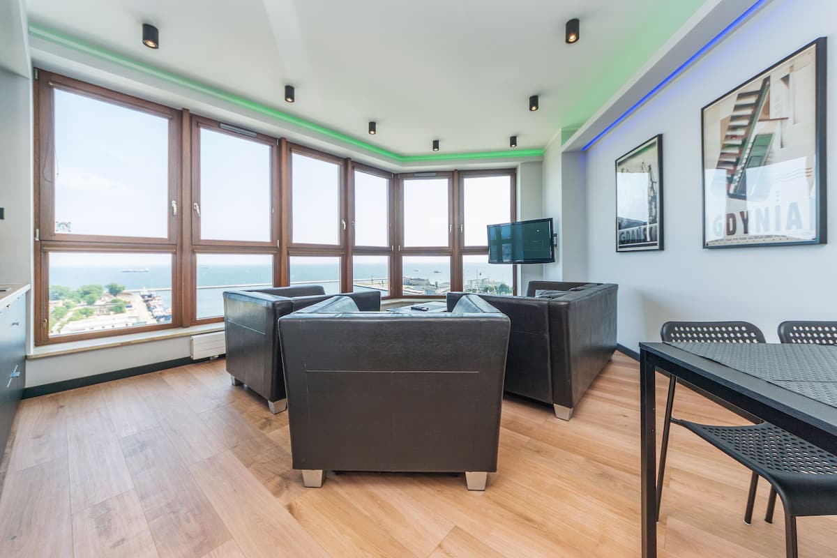 Appartement Confort, 1 chambre, vue mer (4 adults) | Salle de séjour