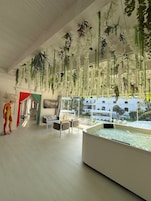 Studio Suite, Private Pool, Pool View | Living area | 35-inch flat-screen TV with satellite channels