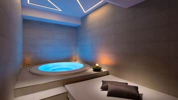 Sauna, boblebad, dampbad, kropsbehandlinger, ansigtsbehandlinger