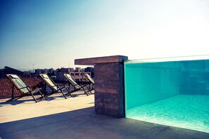 Outdoor pool, open 11:00 AM to 7:00 PM, sun loungers - Lokàl Boutique Hotel (Larnaca)