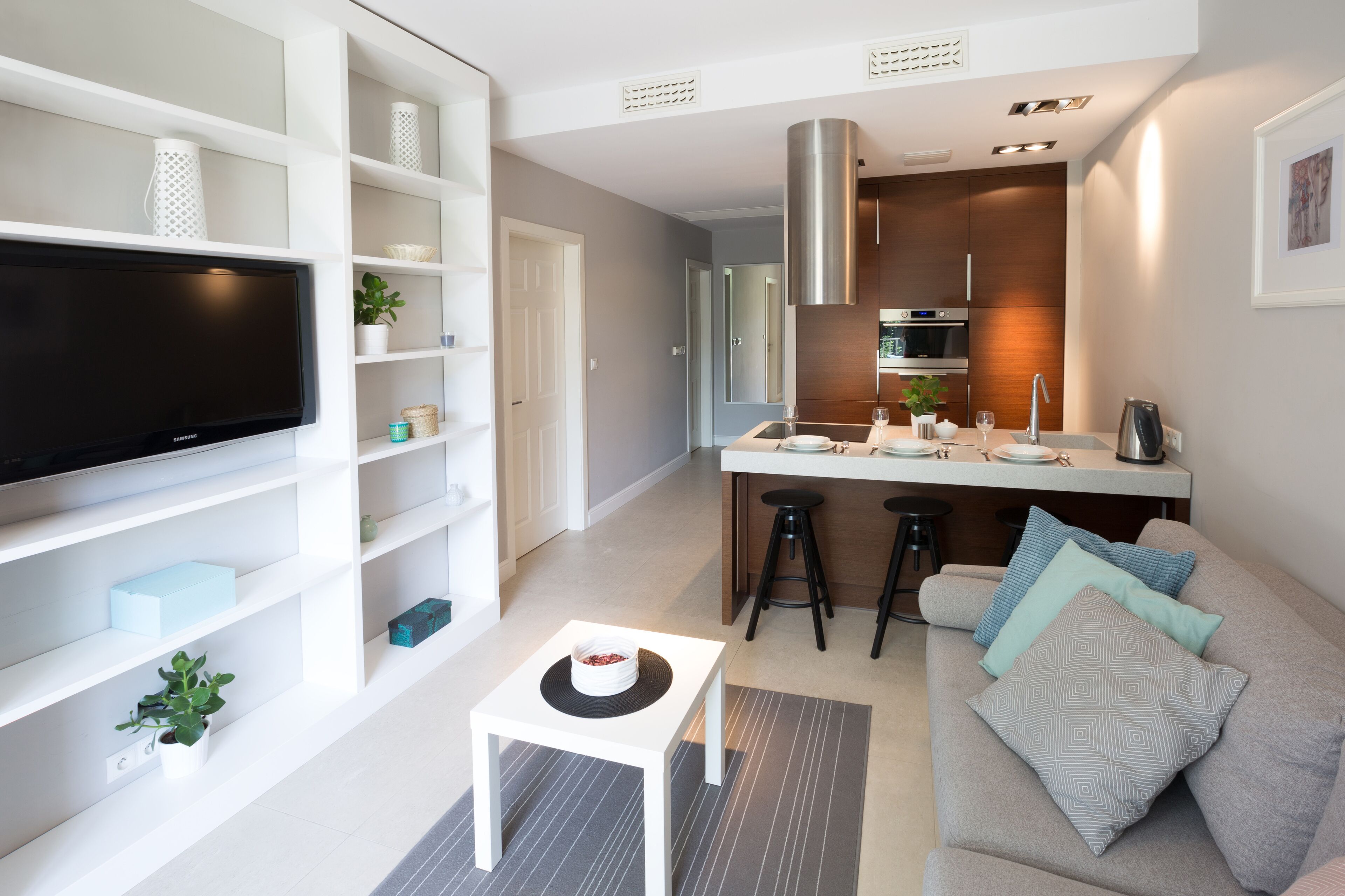 Apartamento, 1 quarto, sacada (Lobzowska 22 Street) | Área de estar | TV LCD
