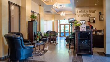 Siddeområde i lobbyen