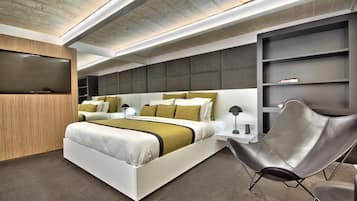 Honeymoon Duplex (Family Suite) | Hypo-allergenic bedding, minibar, in-room safe, desk