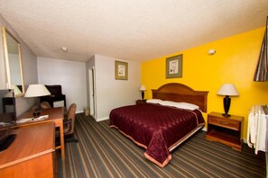 Desk, blackout curtains, iron/ironing board, rollaway beds