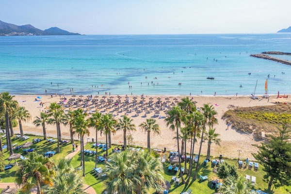 On the beach, white sand, scuba diving, windsurfing