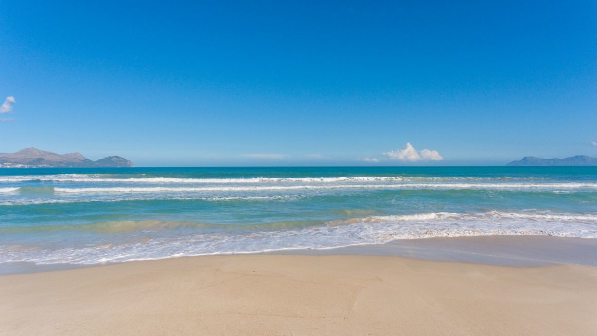 On the beach, white sand, scuba diving, windsurfing