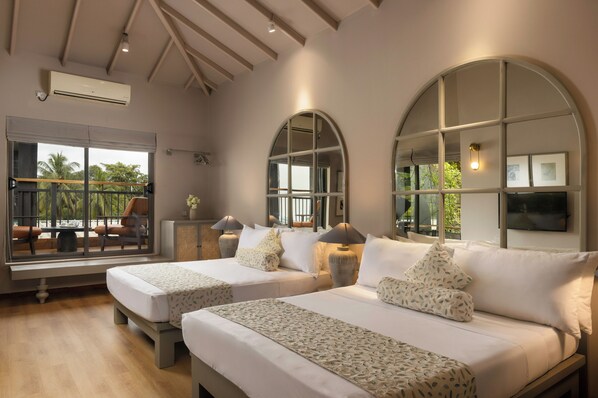 14 habitaciones, decoración personalizada y muebles diferentes 