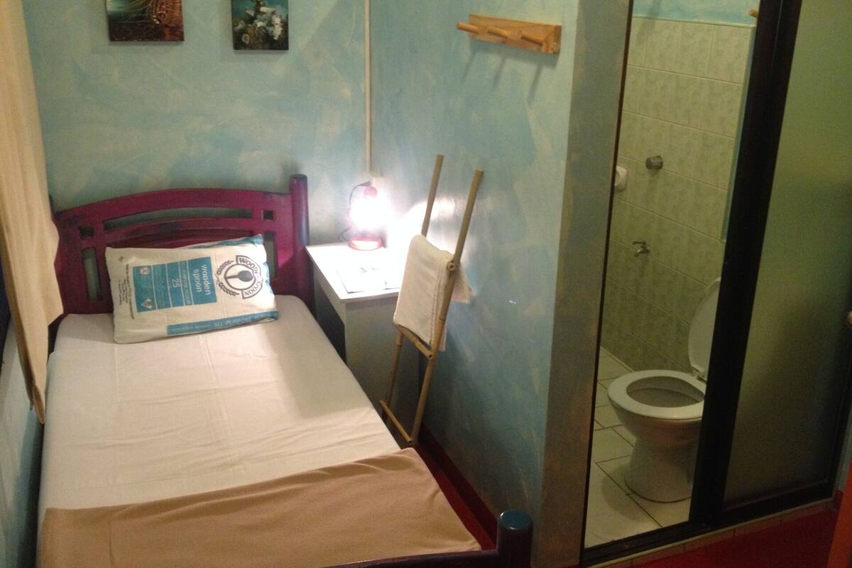 Habitación individual | Escritorio, cortinas blackout, wifi gratis y ropa de cama