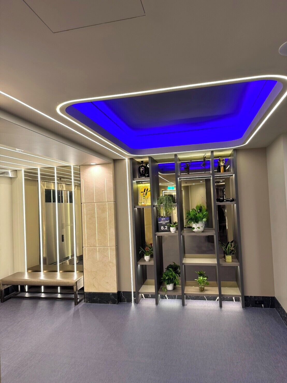 Sittområde i lobbyn