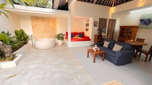 Villa, 1 Bedroom, Private Pool | Living area