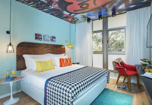 Double or Twin Room | In-room safe, desk, blackout curtains, free WiFi - Hotel 75 by Prima Hotels (Tel Aviv)