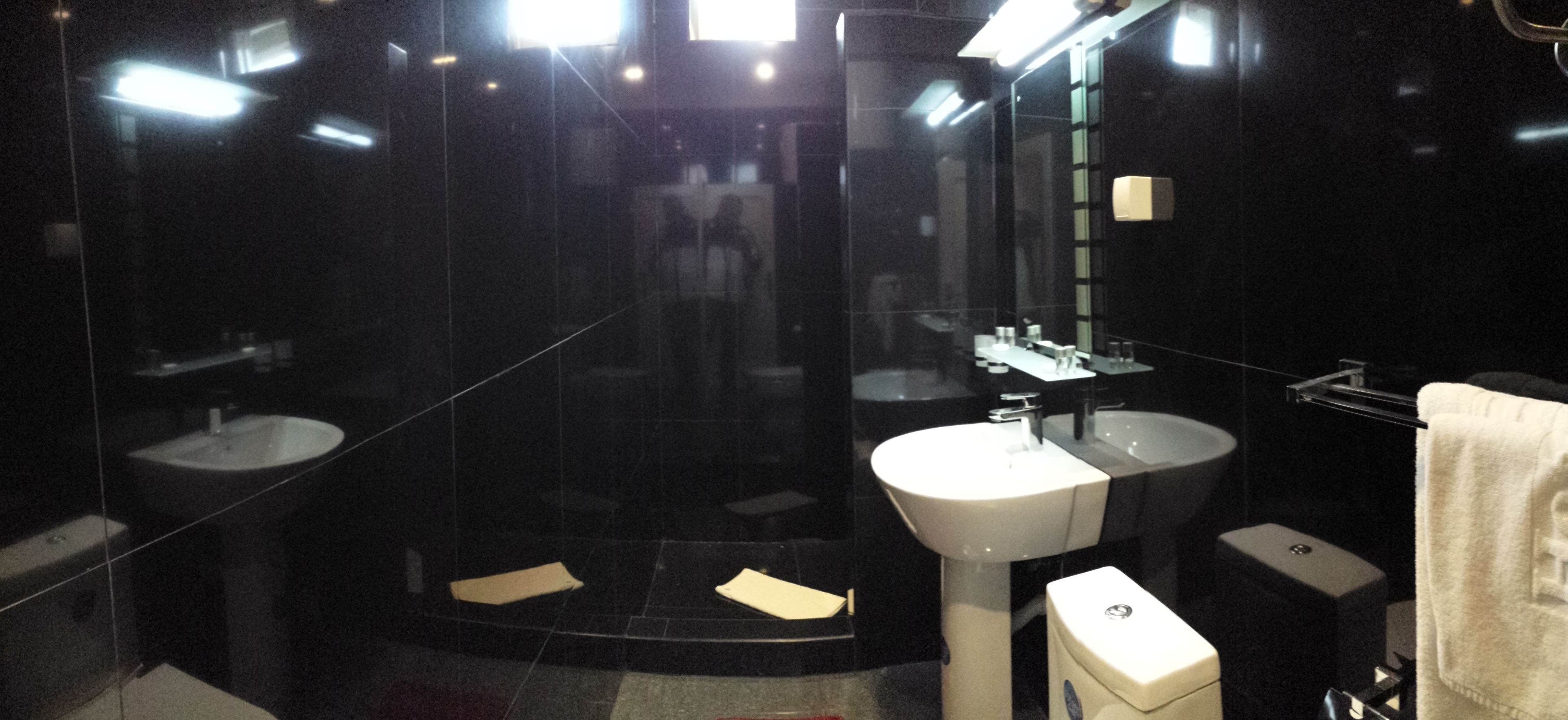 shower, free toiletries, hair dryer, bathrobes