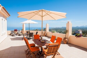 Villa, 4 Bedrooms, Private Pool, Sea View | Balcony - Diogenis Home (Rethymno)