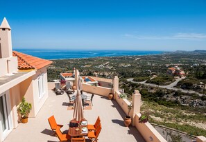 Villa, 4 Bedrooms, Private Pool, Sea View | Balcony - Diogenis Home (Rethymno)