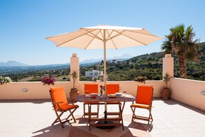 Villa, 4 Bedrooms, Private Pool, Sea View | Balcony - Diogenis Home (Rethymno)