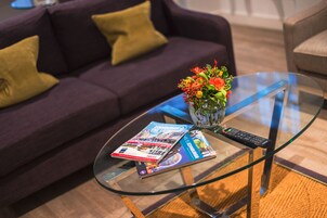 Comfort Apartment, 2 Bedrooms, Non Smoking, Kitchen | Living area | Flat-screen TV