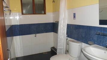 Chambre Standard, 1 lit double | Salle de bain | Douche, articles de toilette gratuits