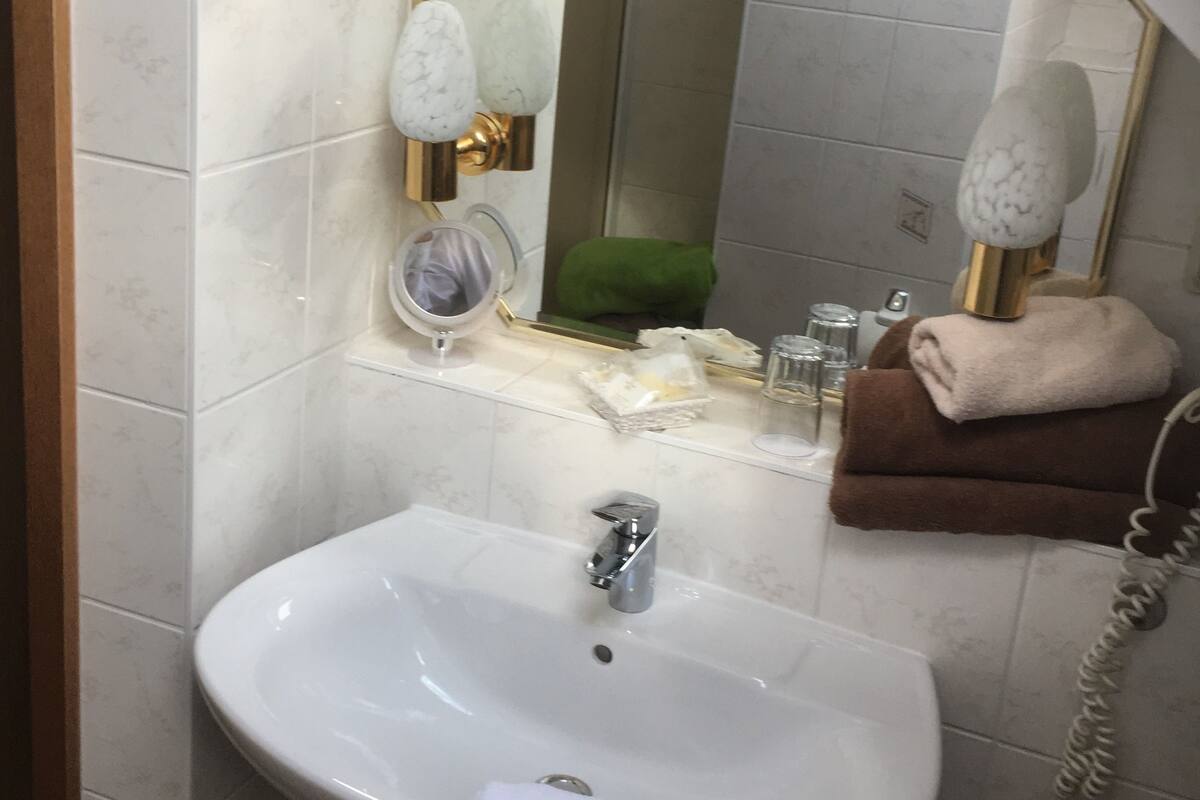 single room, non smoking | bathroom | shower, hair dryer, towels