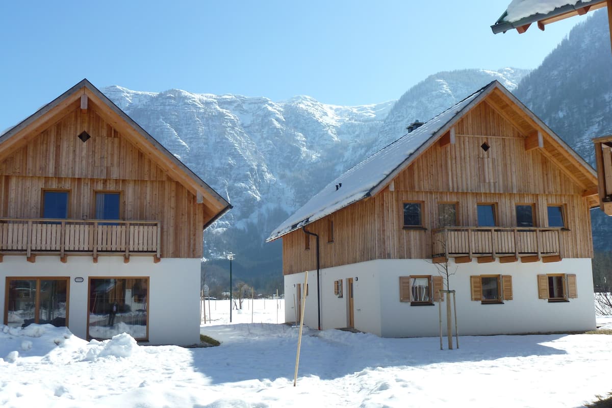 Chalet, 3 Schlafzimmer, Sauna (Wolfgangsee) | Schallisolierte Zimmer, Bettwäsche