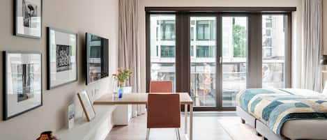Studio Supérieur | 1 chambre, literie de qualité supérieure, couette en duvet d'oie