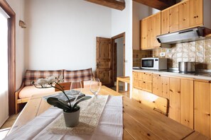 Fridge, microwave, stovetop, espresso maker - Residence Gardenia (Livigno)
