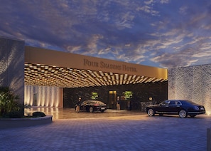 Front of property - evening/night