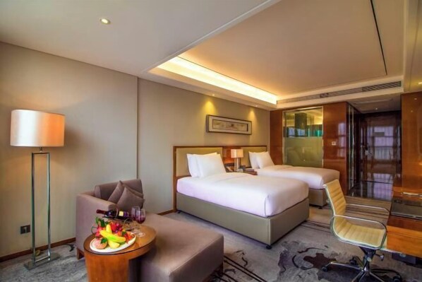 Minibar, in-room safe, cots/infant beds, alarm clocks