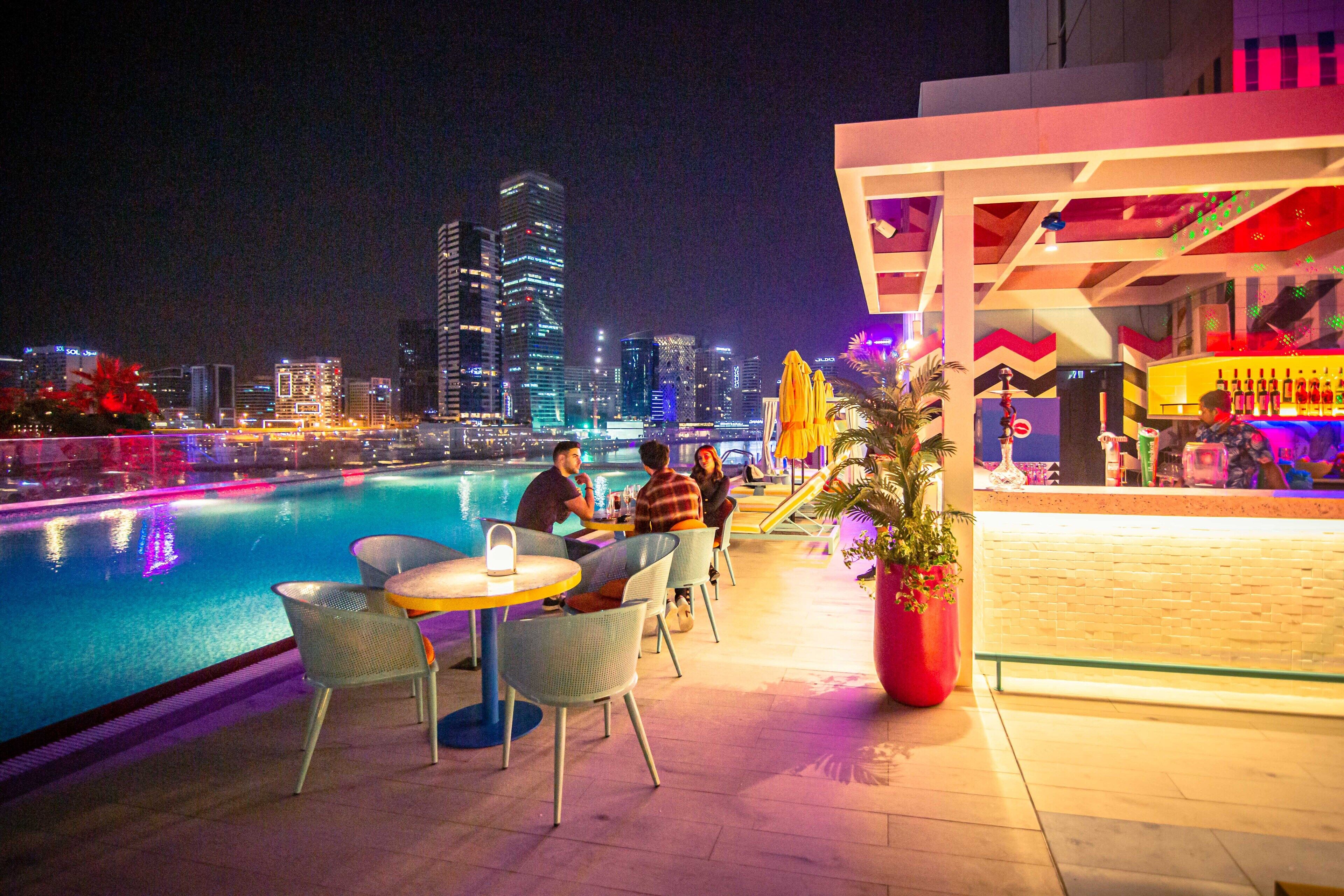 poolside views, open daily