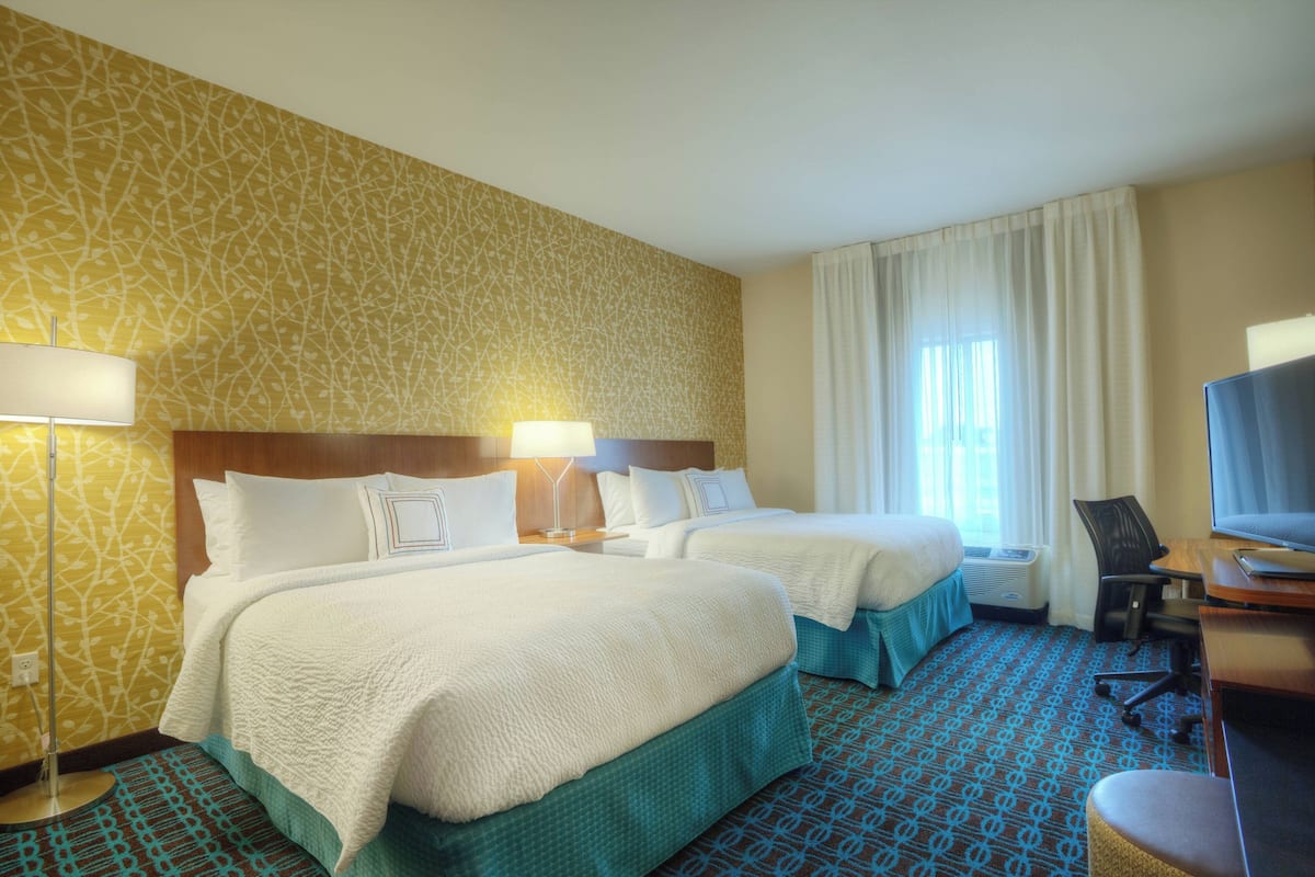Room, 2 Queen Beds, Non Smoking | Premium bedding, in-room safe, desk, blackout drapes
