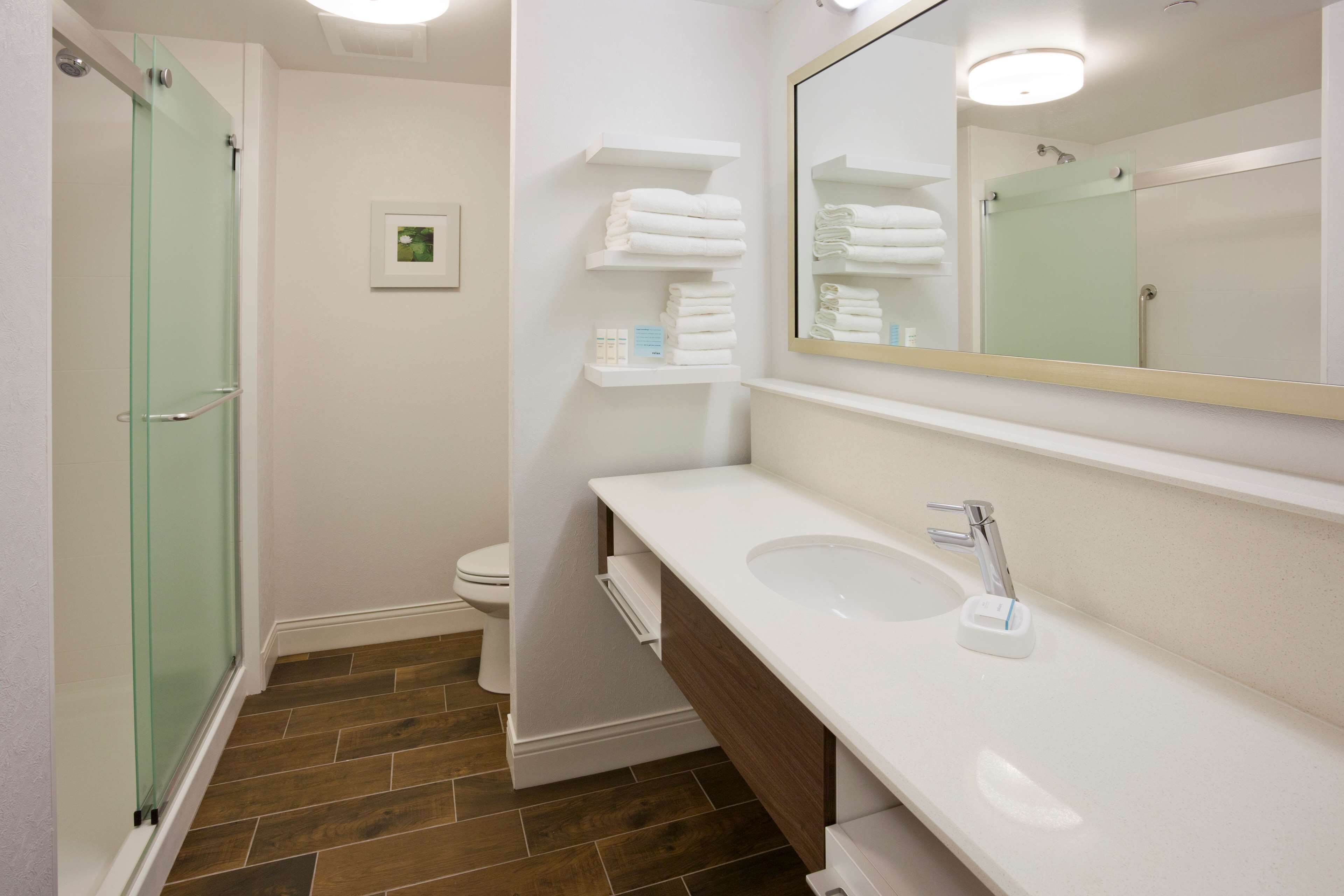 free toiletries, hair dryer, bathrobes, towels