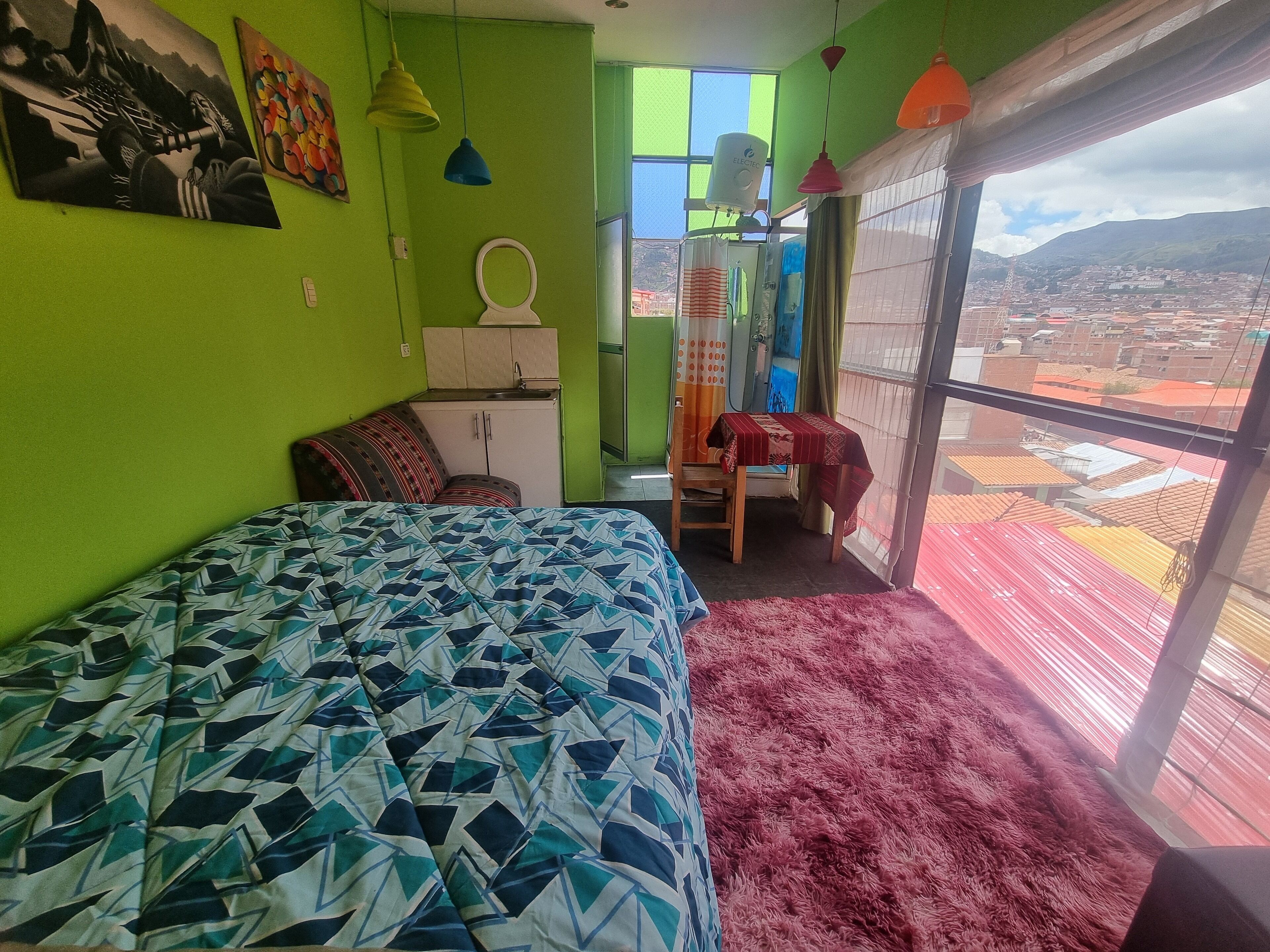 全景双人房, 1 张大床, 独立浴室, 塔楼 | 免费 WiFi