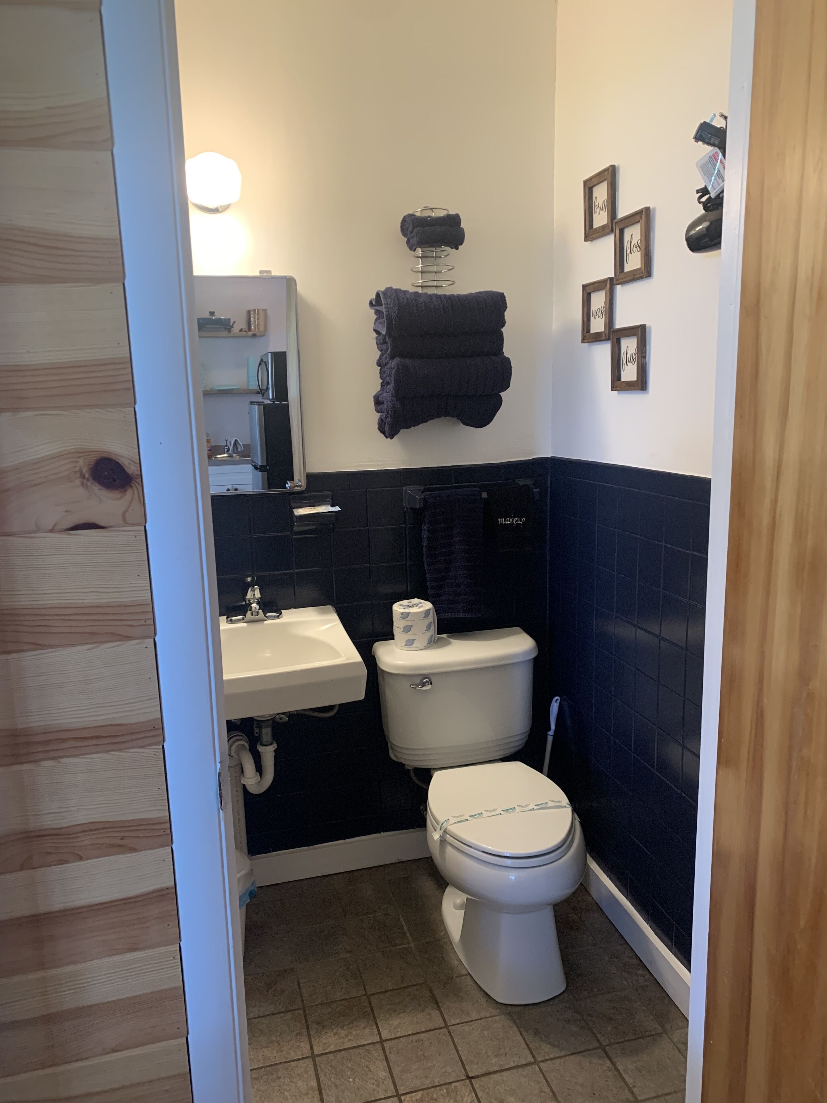 room, 2 queen beds, kitchenette, lakeside | bathroom | shower, free toiletries, towels