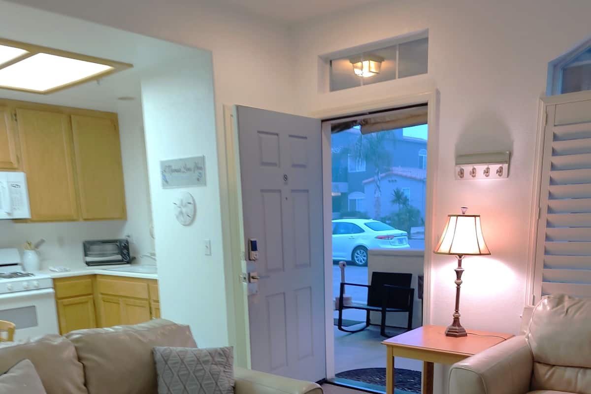 Condo2 301 | Living area | 46-inch Smart TV with cable channels