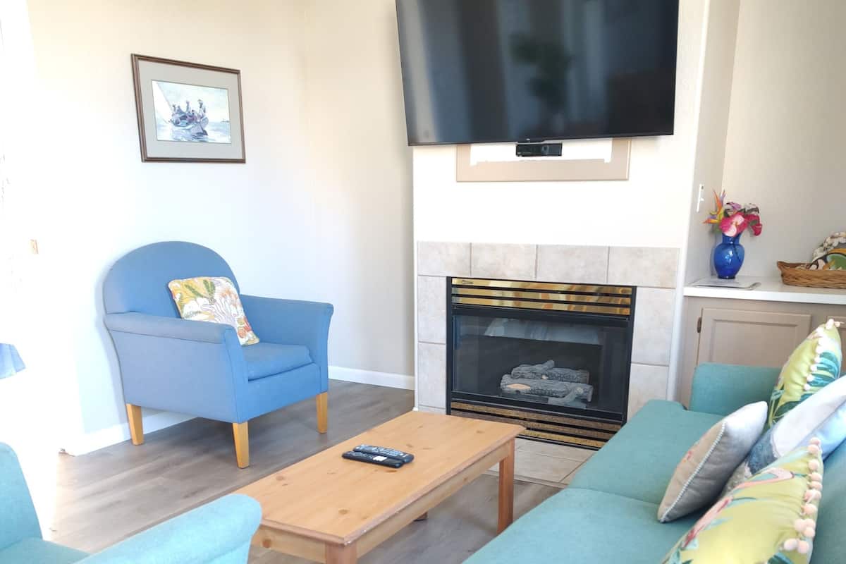 Condo2 408 | Living area | 46-inch Smart TV with cable channels