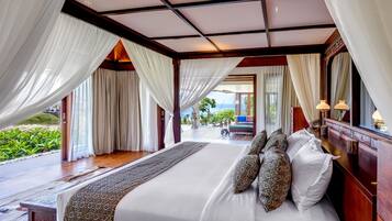 Luxury Clifftop Villa, 7 Bedrooms, Private Pool, Ocean View (Frangipani) | 1 bedroom, premium bedding, pillow-top beds, in-room safe