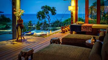 Luxe villa, 6 slaapkamers, privézwembad, uitzicht op zee | Terras