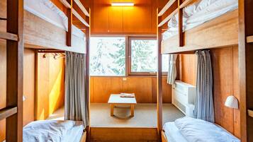 Room with Bunk Beds and Shared Bathroom, Mountain View | Bed sheets