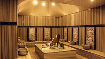 Baño turco o hammam, tratamientos faciales y 3 salas de tratamiento